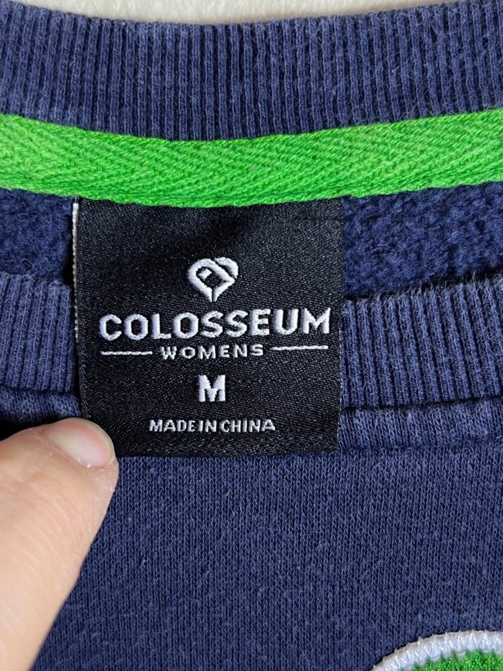 Notre Dame Fighting Irish Sweatshirt‎ Colosseum Blue Medium - Picture 4 of 5